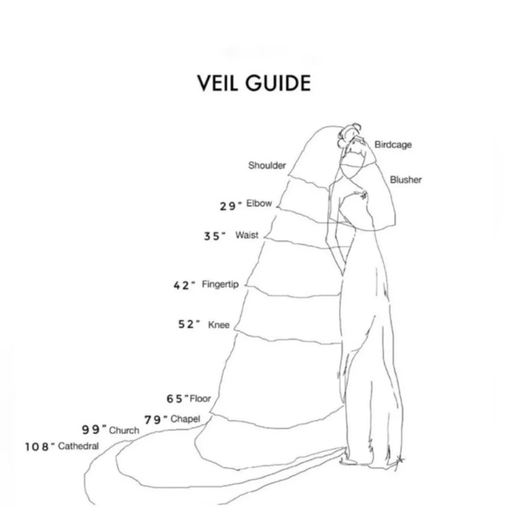 Floral Wedding Veil Chapel Length